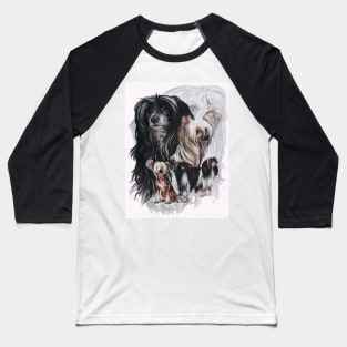 Chinese Crested Medley Baseball T-Shirt